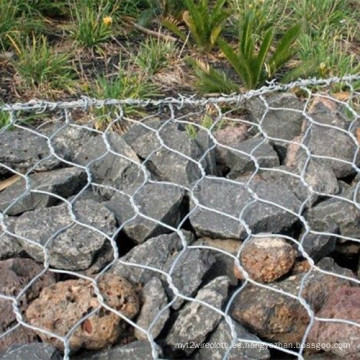 Caja Hexagonal Galvanizada de Gabion de Fabricación en Fábrica